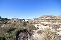 Two properties on a large plot prepared for 11 villas, in Baños de Fortuna, Murcia in Spanish Fincas