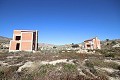 Two properties on a large plot prepared for 11 villas, in Baños de Fortuna, Murcia in Spanish Fincas