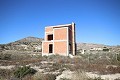 Two properties on a large plot prepared for 11 villas, in Baños de Fortuna, Murcia in Spanish Fincas