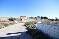 Two properties on a large plot prepared for 11 villas, in Baños de Fortuna, Murcia in Spanish Fincas