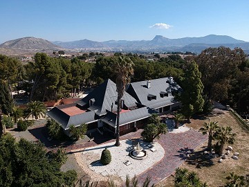 Prachtige vrijstaande villa met een tweede huis, op loopafstand van Monovar