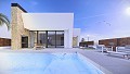 Contemporary 3 bed villas with swimming pool, large solarium and parking in Spanish Fincas