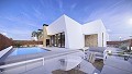 Contemporary 3 bed villas with swimming pool, large solarium and parking in Spanish Fincas