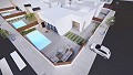 Villas contemporáneas de 3 dormitorios con piscina, amplio solárium y estacionamiento in Spanish Fincas