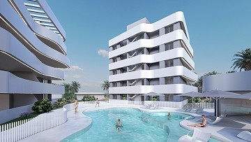 Apartamentos de alta tecnología de 2 dormitorios cerca de la playa